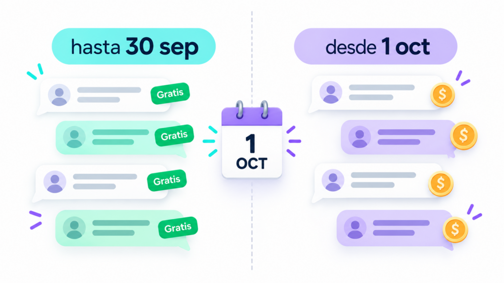 Mensajes de servicio de WhatsApp Business: gratis hasta el 30 de septiembre, con costo desde el 1 de octubre