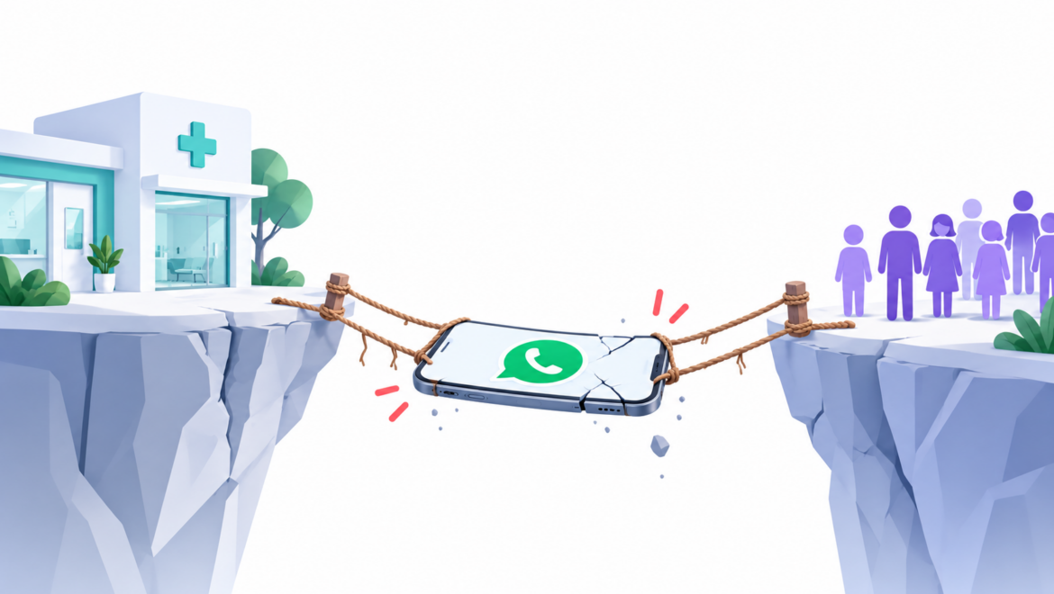 Clínica médica que depende de WhatsApp como único puente con sus pacientes
