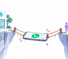 Clínica médica que depende de WhatsApp como único puente con sus pacientes