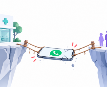 Clínica médica que depende de WhatsApp como único puente con sus pacientes
